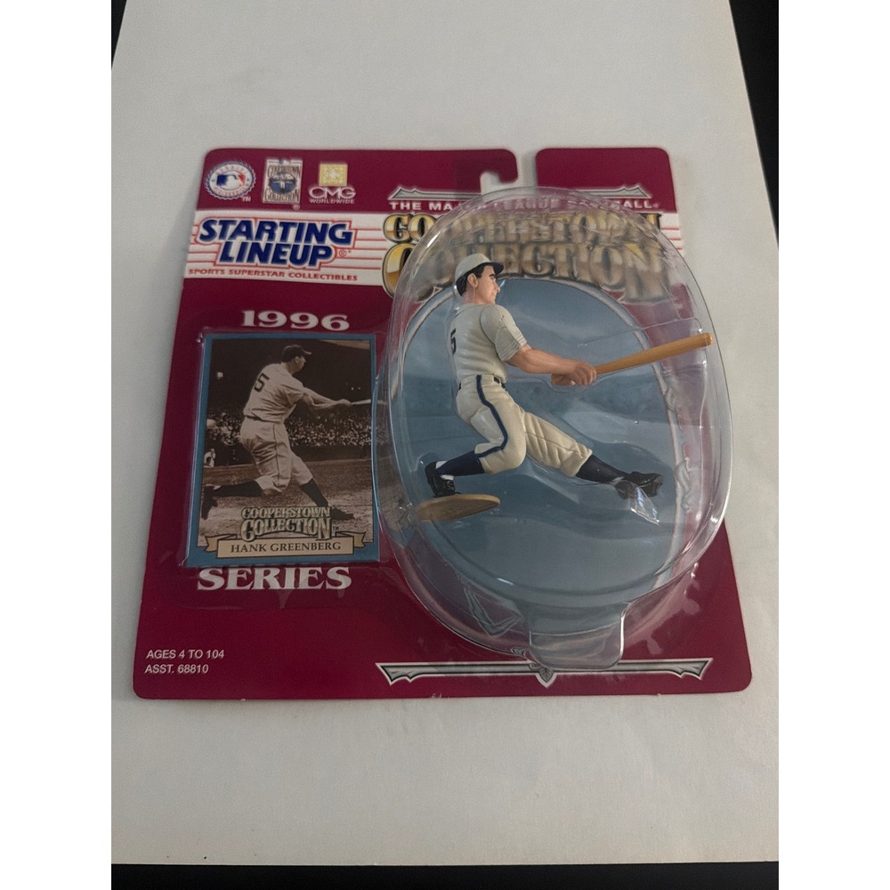 1996 Starting Lineup Cooperstown Collection Hank Greenberg Kenner Figure Card
